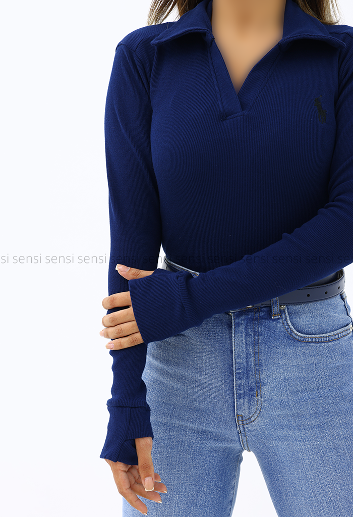 پلوشرت زنانه آستین بلند کد1006831